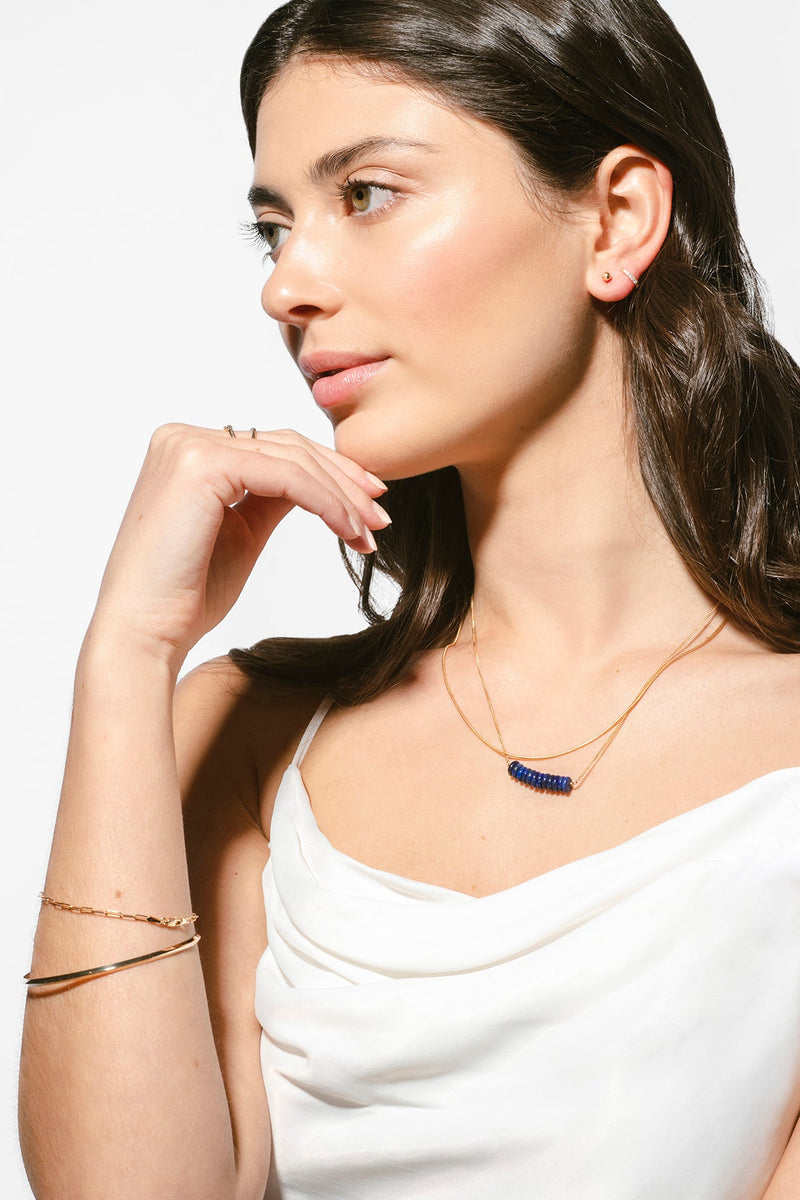 Kaia Necklace (Blue Lapis)