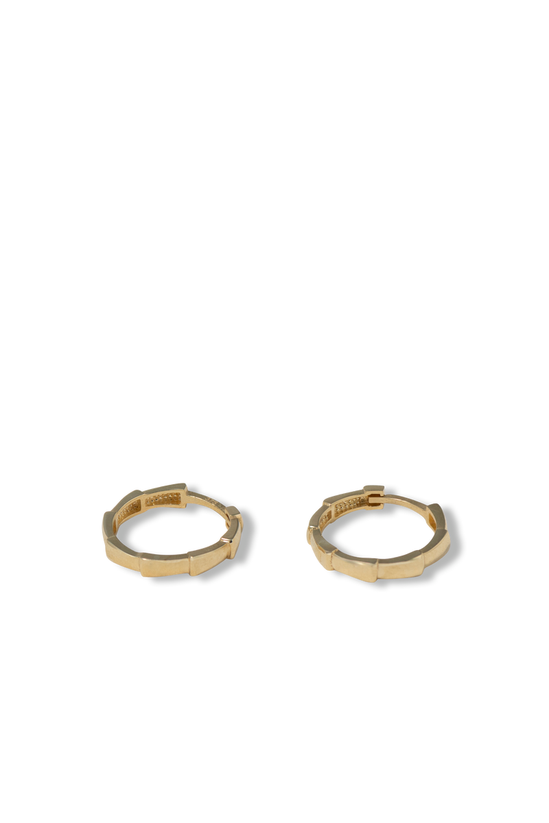 Bamboo Gold Hoops